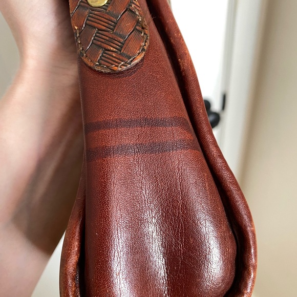 Brahmin Vintage Woven Leather and Linen Bag - Picture 12 of 12